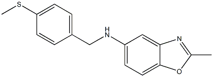 2-methyl-N-{[4-(methylsulfanyl)phenyl]methyl}-1,3-benzoxazol-5-amine Struktur