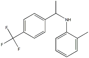 2-methyl-N-{1-[4-(trifluoromethyl)phenyl]ethyl}aniline Struktur