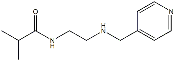 2-methyl-N-{2-[(pyridin-4-ylmethyl)amino]ethyl}propanamide Struktur