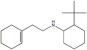 2-tert-butyl-N-[2-(cyclohex-1-en-1-yl)ethyl]cyclohexan-1-amine Struktur