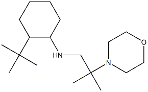 2-tert-butyl-N-[2-methyl-2-(morpholin-4-yl)propyl]cyclohexan-1-amine Struktur