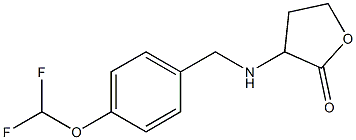 3-({[4-(difluoromethoxy)phenyl]methyl}amino)oxolan-2-one Struktur