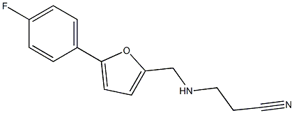 3-({[5-(4-fluorophenyl)furan-2-yl]methyl}amino)propanenitrile Struktur