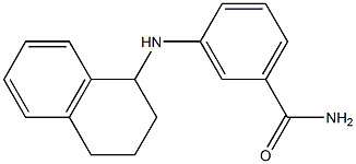 3-(1,2,3,4-tetrahydronaphthalen-1-ylamino)benzamide Struktur