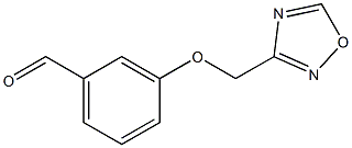 3-(1,2,4-oxadiazol-3-ylmethoxy)benzaldehyde Struktur