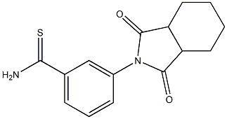 3-(1,3-dioxooctahydro-2H-isoindol-2-yl)benzenecarbothioamide Struktur