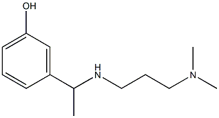 3-(1-{[3-(dimethylamino)propyl]amino}ethyl)phenol Struktur