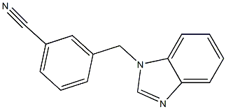 3-(1H-benzimidazol-1-ylmethyl)benzonitrile Struktur