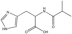 3-(1H-imidazol-4-yl)-2-(isobutyrylamino)propanoic acid Struktur