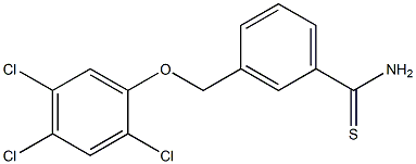 3-(2,4,5-trichlorophenoxymethyl)benzene-1-carbothioamide Struktur