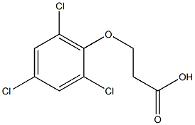 3-(2,4,6-trichlorophenoxy)propanoic acid Struktur