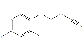 3-(2,4,6-triiodophenoxy)propanenitrile Struktur