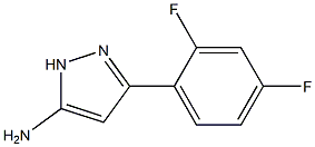 3-(2,4-difluorophenyl)-1H-pyrazol-5-amine Struktur