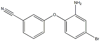 3-(2-amino-4-bromophenoxy)benzonitrile Struktur