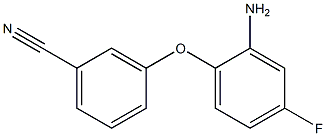 3-(2-amino-4-fluorophenoxy)benzonitrile Struktur