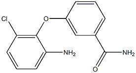 3-(2-amino-6-chlorophenoxy)benzamide Struktur