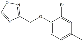 3-(2-bromo-4-methylphenoxymethyl)-1,2,4-oxadiazole Struktur