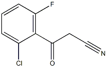 3-(2-chloro-6-fluorophenyl)-3-oxopropanenitrile Struktur