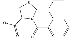 3-(2-ethoxybenzoyl)-1,3-thiazolidine-4-carboxylic acid Struktur