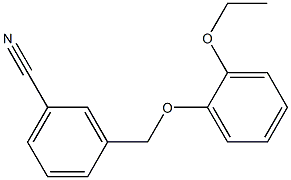 3-(2-ethoxyphenoxymethyl)benzonitrile Struktur