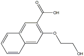 3-(2-hydroxyethoxy)naphthalene-2-carboxylic acid Struktur