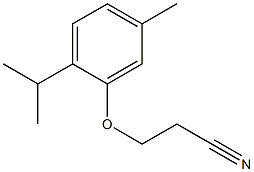 3-(2-isopropyl-5-methylphenoxy)propanenitrile Struktur