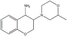 3-(2-methylmorpholin-4-yl)-3,4-dihydro-2H-1-benzopyran-4-amine Struktur