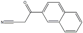 3-(2-naphthyl)-3-oxopropanenitrile Struktur