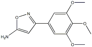 3-(3,4,5-trimethoxyphenyl)-1,2-oxazol-5-amine Struktur