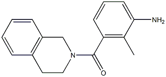 3-(3,4-dihydroisoquinolin-2(1H)-ylcarbonyl)-2-methylaniline Struktur