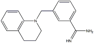 3-(3,4-dihydroquinolin-1(2H)-ylmethyl)benzenecarboximidamide Struktur