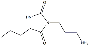 3-(3-aminopropyl)-5-propylimidazolidine-2,4-dione Struktur