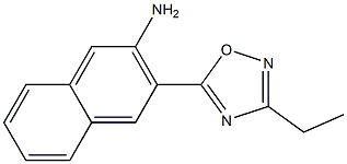 3-(3-ethyl-1,2,4-oxadiazol-5-yl)naphthalen-2-amine Struktur