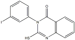 3-(3-iodophenyl)-2-sulfanyl-3,4-dihydroquinazolin-4-one Struktur