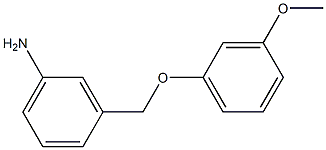 3-(3-methoxyphenoxymethyl)aniline Struktur