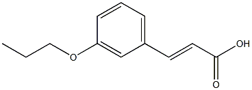 3-(3-propoxyphenyl)prop-2-enoic acid Struktur