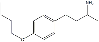 3-(4-butoxyphenyl)-1-methylpropylamine Struktur