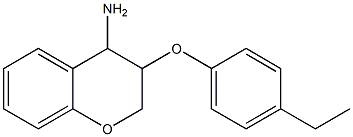 3-(4-ethylphenoxy)-3,4-dihydro-2H-1-benzopyran-4-amine Struktur