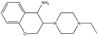 3-(4-ethylpiperazin-1-yl)-3,4-dihydro-2H-1-benzopyran-4-amine Struktur