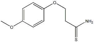 3-(4-methoxyphenoxy)propanethioamide Struktur