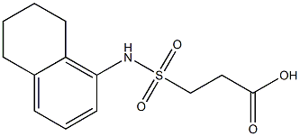 3-(5,6,7,8-tetrahydronaphthalen-1-ylsulfamoyl)propanoic acid Struktur