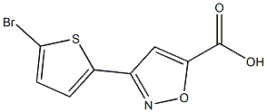 3-(5-bromothiophen-2-yl)-1,2-oxazole-5-carboxylic acid Struktur