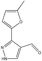 3-(5-methylfuran-2-yl)-1H-pyrazole-4-carbaldehyde Struktur