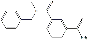 3-(aminocarbonothioyl)-N-benzyl-N-methylbenzamide Struktur