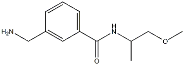 3-(aminomethyl)-N-(1-methoxypropan-2-yl)benzamide Struktur