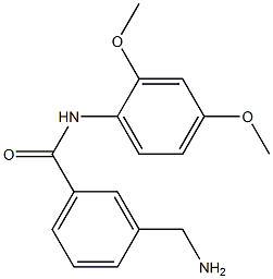 3-(aminomethyl)-N-(2,4-dimethoxyphenyl)benzamide Struktur