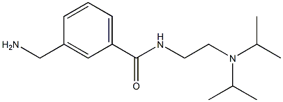 3-(aminomethyl)-N-{2-[bis(propan-2-yl)amino]ethyl}benzamide Struktur