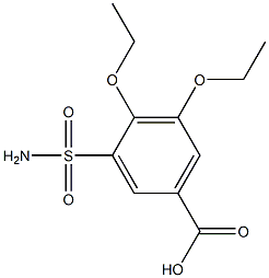 3-(aminosulfonyl)-4,5-diethoxybenzoic acid Struktur