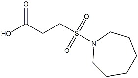 3-(azepane-1-sulfonyl)propanoic acid Struktur