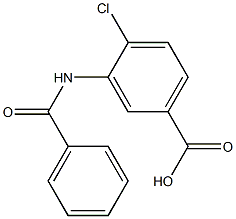 3-(benzoylamino)-4-chlorobenzoic acid Struktur